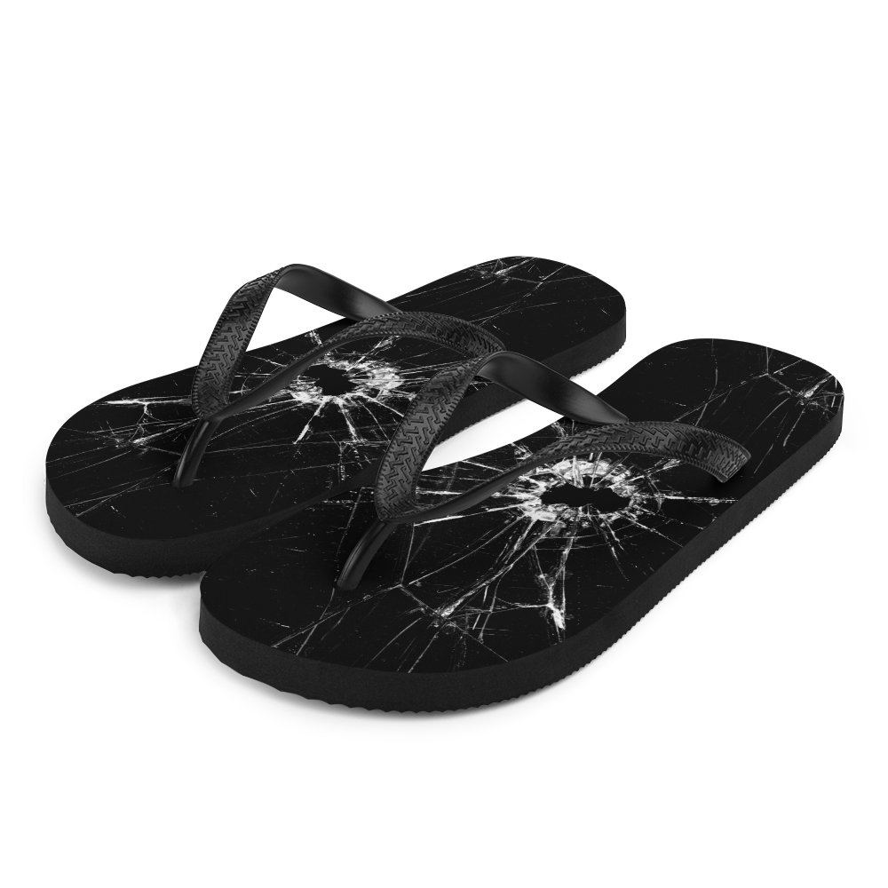 S Broken Glass Flip-Flops by Design Express