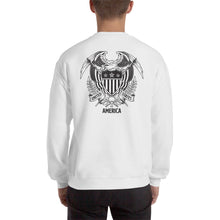 United States Of America Eagle Illustration Backside Sweatshirt by Design Express