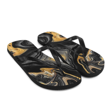 Black Marble Flip-Flops by Design Express