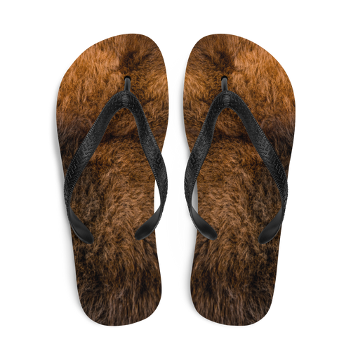 Bison Fur Flip-Flops by Design Express