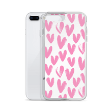 Pink Heart Pattern iPhone Case by Design Express