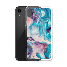 Blue Multicolor Marble iPhone Case by Design Express