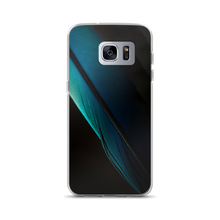 Samsung Galaxy S7 Edge Blue Black Feather Samsung Case by Design Express