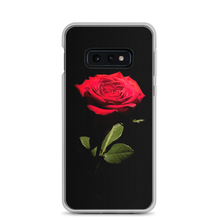 Samsung Galaxy S10e Red Rose on Black Samsung Case by Design Express