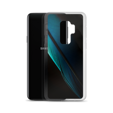 Blue Black Feather Samsung Case by Design Express