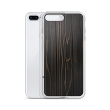Black Wood Print iPhone Case by Design Express