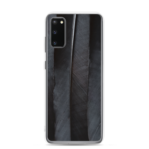 Samsung Galaxy S20 Black Feathers Samsung Case by Design Express