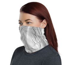 White Feathers Neck Gaiter Masks by Design Express