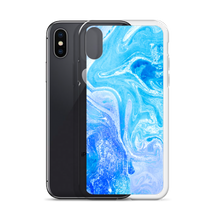 Blue Watercolor Marble iPhone Case by Design Express