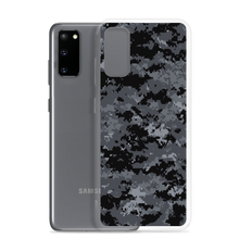 Dark Grey Digital Camouflage Print Samsung Case by Design Express