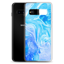 Blue Watercolor Marble Samsung Case by Design Express