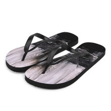 S Black & White Abstract Painting Flip-Flops by Design Express