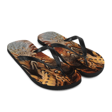 Brown Pheasant Feathers Flip-Flops by Design Express