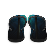 Blue Black Feathers Flip-Flops by Design Express