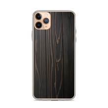 iPhone 11 Pro Max Black Wood Print iPhone Case by Design Express