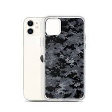 Dark Grey Digital Camouflage Print iPhone Case by Design Express
