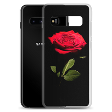 Red Rose on Black Samsung Case by Design Express