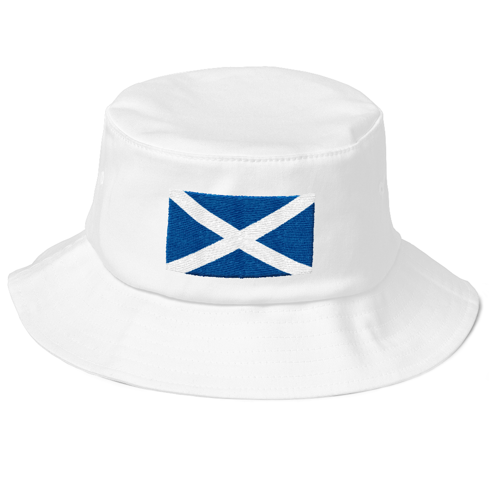 White Scotland Flag 