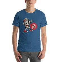 Steel Blue / S Game Boy Pose Level 10 Short-Sleeve Unisex T-Shirt by Design Express