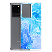 Blue Watercolor Marble Samsung Case by Design Express