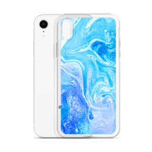 Blue Watercolor Marble iPhone Case by Design Express