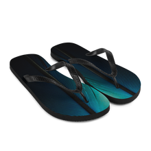 Blue Black Feathers Flip-Flops by Design Express