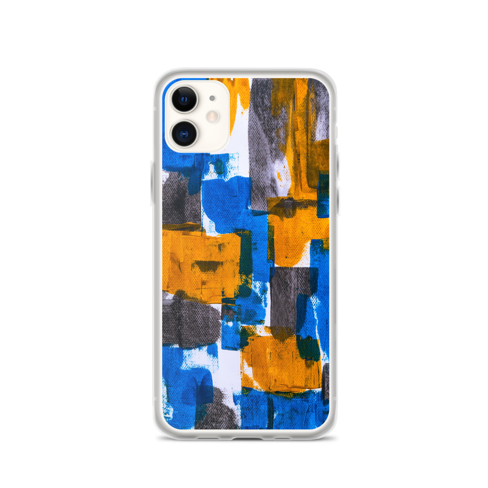 iPhone 11 Bluerange Abstract Painting iPhone Case by Design Express