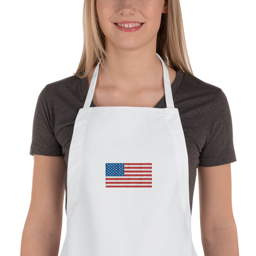 White United States Flag 