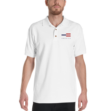 America Tower Pattern Embroidered Polo Shirt by Design Express
