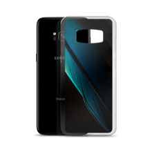 Blue Black Feather Samsung Case by Design Express