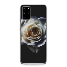 Samsung Galaxy S20 Plus White Rose on Black Samsung Case by Design Express