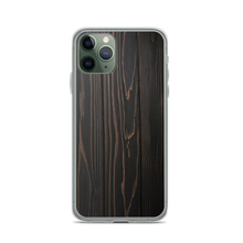 iPhone 11 Pro Black Wood Print iPhone Case by Design Express