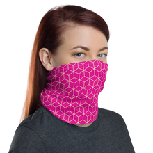 Diamond Magenta Pattern Neck Gaiter Masks by Design Express