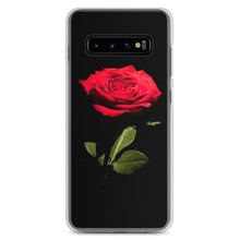 Samsung Galaxy S10+ Red Rose on Black Samsung Case by Design Express