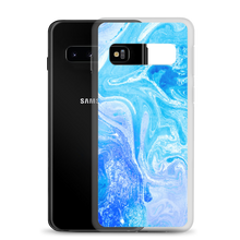 Blue Watercolor Marble Samsung Case by Design Express