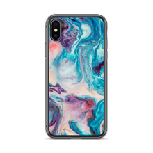 iPhone X/XS Blue Multicolor Marble iPhone Case by Design Express