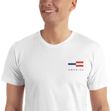 S America Tower Pattern Embroidered T-Shirt by Design Express