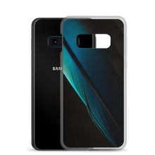 Blue Black Feather Samsung Case by Design Express