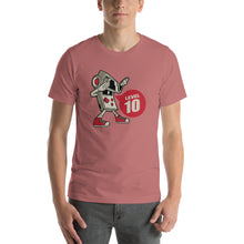 Mauve / S Game Boy Pose Level 10 Short-Sleeve Unisex T-Shirt by Design Express