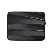 13 in Black Feathers Laptop Sleeve by Design Express