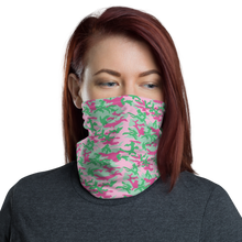Default Title Pink and Green Camo Neck Gaiter Masks by Design Express