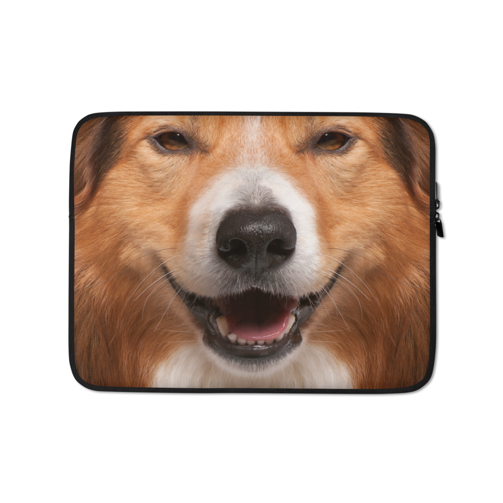 13 in Border Collie Dog Laptop Sleeve by Design Express