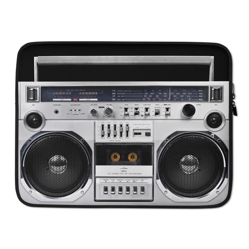 15 in Boom Box 80s Laptop Sleeve by Design Express