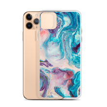 Blue Multicolor Marble iPhone Case by Design Express