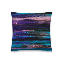 Purple Blue Abstract Square Premium Pillow by Design Express