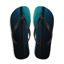 Blue Black Feathers Flip-Flops by Design Express