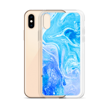 Blue Watercolor Marble iPhone Case by Design Express