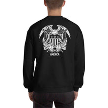 United States Of America Eagle Illustration Reverse Backside Sweatshirt by Design Express