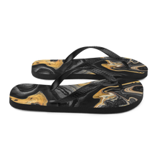 Black Marble Flip-Flops by Design Express