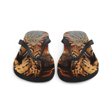 Brown Pheasant Feathers Flip-Flops by Design Express